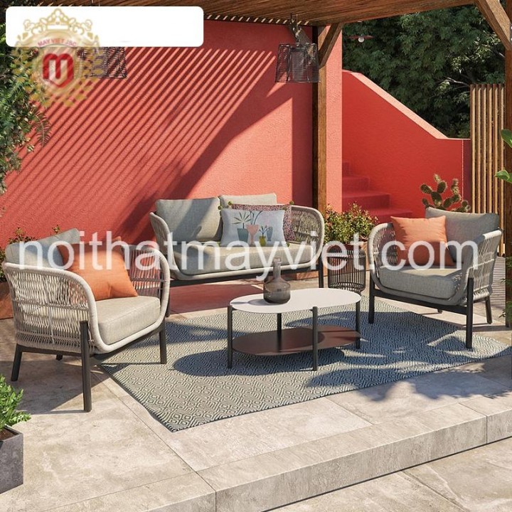 Bàn Ghế Sofa Mây Tre BGSF0011